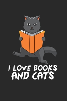 Katze Buch Notizbuch: Katze Lesen Notizbuch für Bücher Liebhaber / Notizheft / Notizblock A5 (6x9in) Dotted Notebook / Punkteraster / 120 gepunktete Seiten (German Edition)