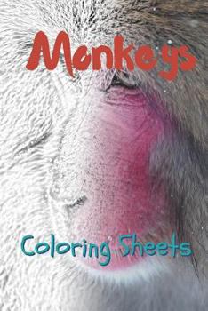 Paperback Monkey Coloring Sheets: 30 Monkey Drawings, Coloring Sheets Adults Relaxation, Coloring Book for Kids, for Girls, Volume 3 Book
