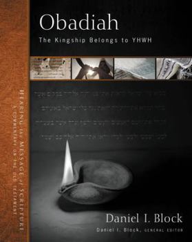 Hardcover Obadiah: The Kingship Belongs to Yhwh 27 Book