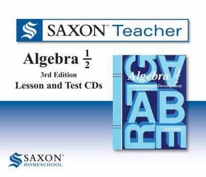 Audio CD Saxon Algebra 1/2 Teacher CDs Book