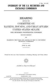 Oversight of the U.S. Securities and Exchange Commission