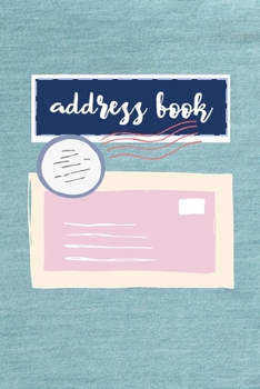 Address Book: Jeans Fabric Design Address Book for Contacts,  Phone Numbers,Social Media,Birthdays,Journal Notebook (Vol.)