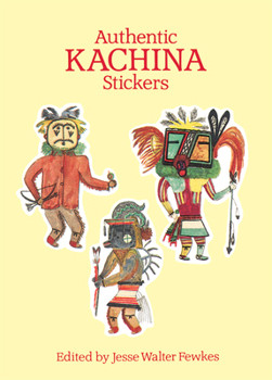 Paperback Authentic Kachina Stickers: 22 Full-Color Pressure-Sensitive Designs Book