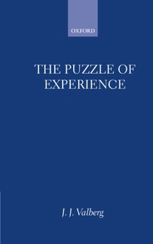 Hardcover The Puzzle of Experience Book