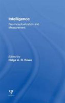 Hardcover Intelligence: Reconceptualization and Measurement Book