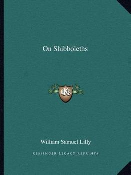Paperback On Shibboleths Book