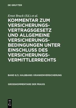 Hardcover Krankenversicherung (Großkommentare der Praxis) (German Edition) [German] Book