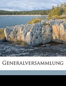 Paperback Generalversammlung [German] Book