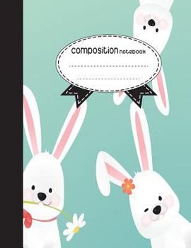 Paperback Composition Notebook, 8.5 x 11, 110 pages: Cute Rabbit: (School Notebooks) Book