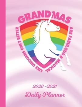 Paperback Daily Planner: Grandma Pink 1 Year Organizer (12 Months) - 2020 - 2021 Planning - Appointment Calendar Schedule - 365 Pages for Plann Book