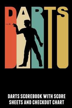 Darts: Darts scorebook with score sheets and checkout chart