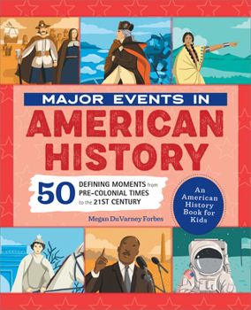 Paperback Major Events in American History: 50 Defining Moments from Pre-Colonial Times to the 21st Century Book