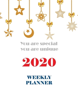 Paperback You are special, You are unique. Weekly planner 2020: planner 52 Week Calendar, Christmas Gift Cover Design Book