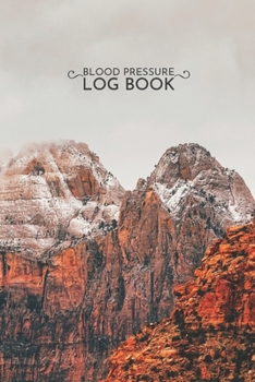 Blood Pressure Log Book: Mountaines  Record & Monitor Blood Pressure at Home. 6x9 Inches 100 Pages Log Book Daily Readings, Comment NotesSnow Trees on Landscape