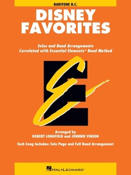 Paperback Essential Elements Disney Favorites for Baritone B.C. Book