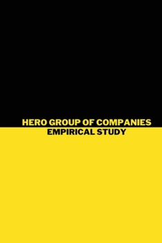 Paperback Hero group of companies an empirical study Book