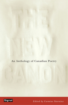 Paperback The New Canon: An Anthology of Canadian Poetry Book