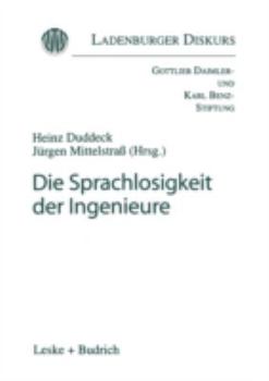 Paperback Die Sprachlosigkeit Der Ingenieure [German] Book