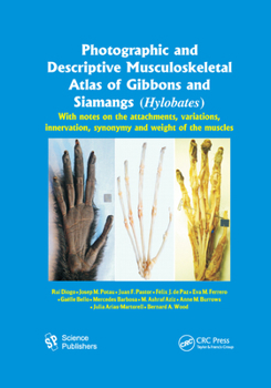 Paperback Photographic and Descriptive Musculoskeletal Atlas of Gibbons and Siamangs (Hylobates): With Notes on the Attachments, Variations, Innervation, Synony Book