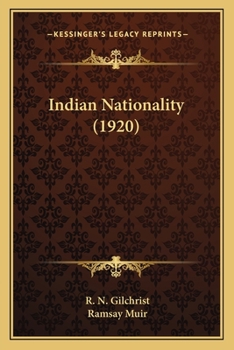 Paperback Indian Nationality (1920) Book