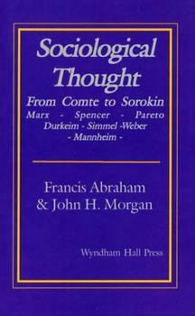 Paperback Sociological Thought: From Comte to Sorokin Book