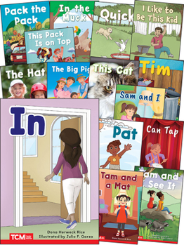 Paperback Decodable Books Grade Pk-K Set 1: 15-Book Set Book