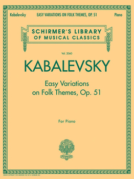 Paperback Easy Variations on Folk Themes, Op. 51: Schirmer Library of Classics Volume 2060 Book