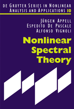 Hardcover Nonlinear Spectral Theory Book