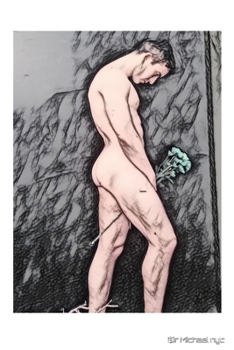 Paperback Male Nude themed grid page notepad $ir Michael Limited edition: Male Nude themed grid page notepad $ir Michael Limited edition Book