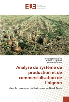 Paperback Analyse du système de production et de commercialisation de l'oignon [French] Book
