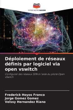 Déploiement de réseaux définis par logiciel via open vswitch: Configurer des réseaux SDN à l'aide du pilote Open vSwitch (French Edition)
