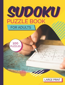 Paperback Suduko Puzzle Book for Adults Large Print 100 Puzzles: Easy to hard large print sudoku puzzle books for boys girls adults teens with solutions Book