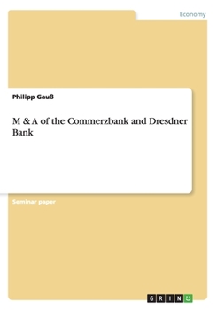 Paperback M & A of the Commerzbank and Dresdner Bank Book