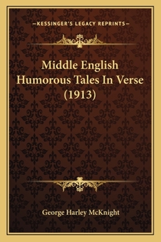 Paperback Middle English Humorous Tales In Verse (1913) Book