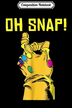 Composition Notebook: Marvel Thanos Infinity Gauntlet Oh Snap! Graphic Journal/Notebook Blank Lined Ruled 6x9 100 Pages
