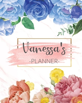 Vanessa's Planner: Monthly Planner 3 Years January - December 2020-2022 | Monthly View | Calendar Views Floral Cover - Sunday start