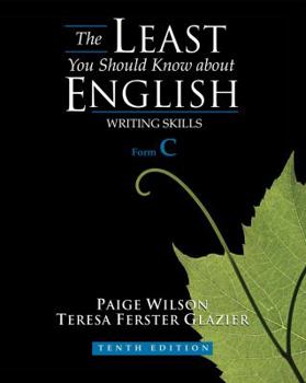 Paperback The Least You Should Know about English: Writing Skills, Form C Book