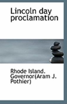 Paperback Lincoln Day Proclamation Book