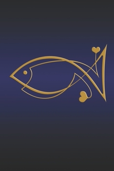 Notebook: Fish symbol, Christian symbols, jesus fish symbol, spiritual diary, notebook with fish. Format A5, 120 pages, discreet light grey lined.