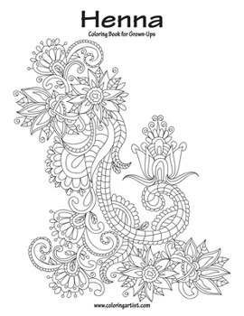 Paperback Henna Coloring Book for Grown-Ups 1 Book