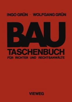 Paperback Bautaschenbuch Für Richter Und Rechtsanwälte [German] Book