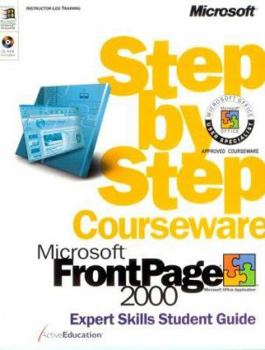 Paperback Microsoft FrontPage 2000 Step by Step Courseware Expert Skills Class Pack Book