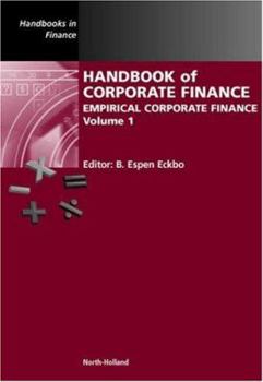 Hardcover Handbook of Corporate Finance: Empirical Corporate Finance Volume 1 Book