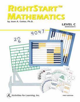 Spiral-bound RightStart Mathematics Level C Worksheets Book