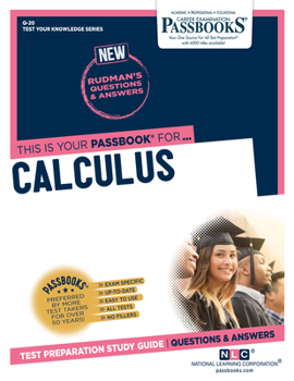 Paperback Calculus (Q-20): Passbooks Study Guide Volume 20 Book