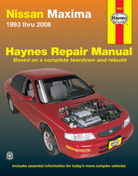 Paperback Nissan Maxima 1993-08 Book