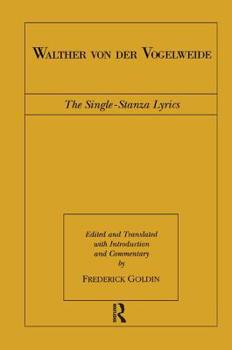 Paperback Walther von der Vogelweide: The Single-Stanza Lyrics Book