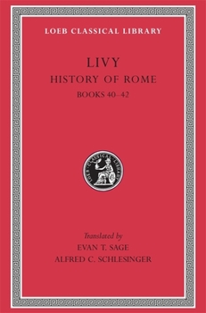 Hardcover History of Rome, Volume XII: Books 40-42 [Latin] Book