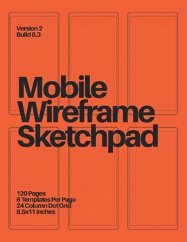 Paperback Mobile Wireframe Sketchpad: Orange Book