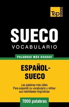 Paperback Vocabulario español-sueco - 7000 palabras más usadas [Spanish] Book